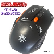 Bluetooth Wireless Mouse,Bluetooth Mouse BT 5.0/3.0 Wireless Mouse for Laptop 2.4G Computer Mouse Si