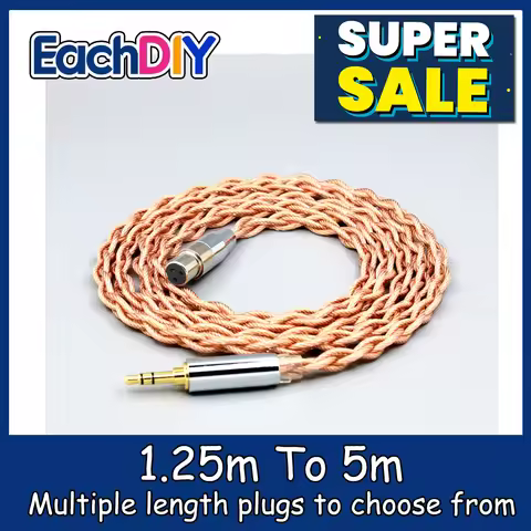 Graphene 7N OCC Shielding Coaxial Mixed Earphone Cable For Beyerdynamic DT1770 DT1990 PRO AKG K181 p