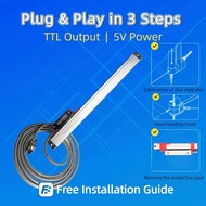 KA-200 Optical Grating Ruler DRO Linear Scale 1um(0.001mm) TTL for Turning Lathe Milling Machine 30m