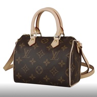 (近全新）LV M61252 經典Monogram NANO SPEEDY手提/斜背包