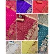 Readystock Budget Pallaku wedding saree Red Amman Saree