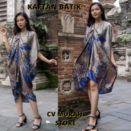 Beautiful PREMIUM Silver Kaftan Christmas BATIK DRESS Z3U3 - Kaftan Silver K4J2