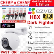 Ezviz H8x 2K+ 4MP ColorVU Dark Fighter ColorFull - Smart CCTV Wifi Wireless Camera Smart IP Cam Hikv