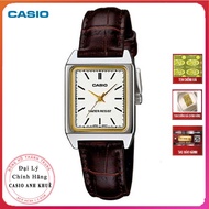 [ FREESHIP MAX ] Toki - Đồng hồ nữ chính hãng Casio LTP-V007L-7E2UDF dây da