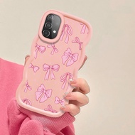 Sweet Pink bow ribbon case for Samsung A51 A52 A52S A53 5G A54 A55 A73/Samsung S22 Ultra S23 Ultra 2