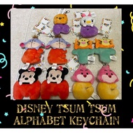 TimeZone Disney Tsum Tsum Alphabet Character Plush Mini Keychain