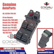 Window RH Main Power Control 6 Switch 35750-TF0-E01/35750-SWA-Z01 Honda City TMO GM3 / Jazz TFO GE6 