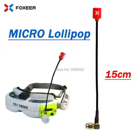 Foxeer Antenna MICRO Lollipop V4 FPV Antenna 5.8G 2.3Dbi Omni RHCP SMA 15cm Long Antenna For FPV Rac