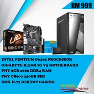BUDGET CUSTOM PC DESKTOP INTEL Pentium G6405/INTEL CORE I3-10100/i5-10400/HOME DESTKOP/OFFICE PC