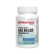 Gas Relief Simethicone 80mg Chewable Tablet - Mint-Flavored Chewable Pill - Made in The USA - (100 C