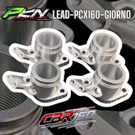 คอหลีดLEAD คอไอดีLEAD ใส่เรือนCBR150 ใส่รถรุ่น PCX160-GIORNO-LEAD เป็นงานCNC คอไอดีCNC ส่งของเร็ว