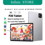 infinix Tablet 12 inch 16GB+512GB Gaming Tablet Original Big Sale 2023 for Kids Samsung Android  Tablet Online Class Smart Dual Sim Card On Sale Screen 5G Xiaomi Business Tablet COD