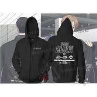 JINX TEAM BLACK ZIPPER JACKET ZIPPER HOODIE Manhwa Outfit Jaekyung TEAM BLACK JINX Jacket ORIGINAL