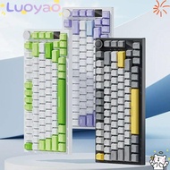 LUOYAO1 Gaming Keyboard,  Backlit 82-Key Mechanical Keyboard,  Mechanical Keys AK820 With Knob Wired