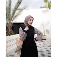 Gamis Hitam Polos Bahan Adem Jatuh Dress Kondangan Gamis Azma Dress Baju Gamis 2022 Terbaru Modern Muslim Remaja Korean Style Kekinian Bahan Shakila Premium Berkualitas Size XS S M L XL XXL