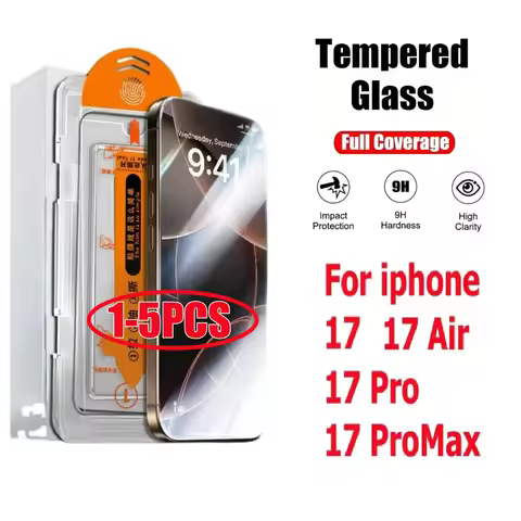 1-5PCS Dust Free Installation Protector for iPhone 17 Pro Max iPhone 17 Pro 17 Air Full Cover Screen
