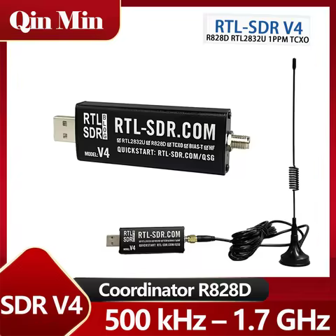 SDR V4 Software Defined Radio Receiver RTL-SDR V4 RTL2832U 1PPM TCXO HF BiasT SMA Software Defined R