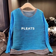 SH664-(Pleated SHIRT) PLEATS BY MAMA
