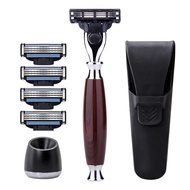 ZY79 Yuan 4-Piece Set Men's Manual Razor 3-Layer Blade Razor Birthday Gift Souvenir Free Blade