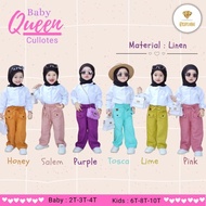 Queen Color Culottes Pants for Baby 1-9 Years