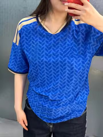 2026 New Italy Style Casual Soccer Jersey Adults 3D Leaf Pattern Trendy Football Y2K oversized quick