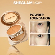 SHEGLAM Skin-Focus High Coverage Matte Powder Foundation Flawless Lightweight Pressed Powder Makeup