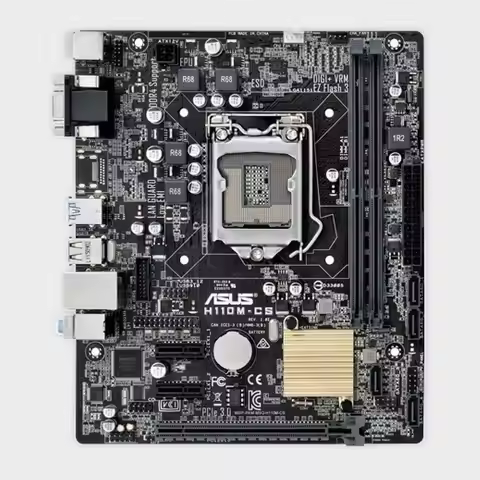 ASUS H110M-CS Motherboard Intel H110 LGA 1151 DDR4 32GB support i3-6300 7100 6500 7400 6600 6700 G46