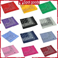 WIN 54x54cm Bright Colorful Unisex Cotton Bandana Headwrap Hip Hop Dance Sport Scarf