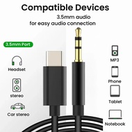 USB C to 3.5 MM Jack AUX Cable DAC Type-C Audio Cabel for Car Speaker Headphone Auxiliary Adapter
