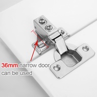Narrow Door Hinge 36mm Short Small Furniture Corner Cabinet Special Size Face Frame Quiet Soft Close Hinges Stainless Steel