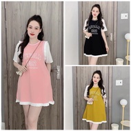 Cute 2-Color T-shirt Dress D409 Bao Ngoc Wholesale Warehouse