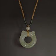 Vintage vintage Kitten Pendant Braided Necklace Retro Niche Design Exquisite Clavicle Chain S26.06.0