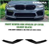 For BMW F90 M5 LCI 2021-2024 Sedan 4-Door M5 Competition Front Bumper Side Spoiler Lip Corner Cover 