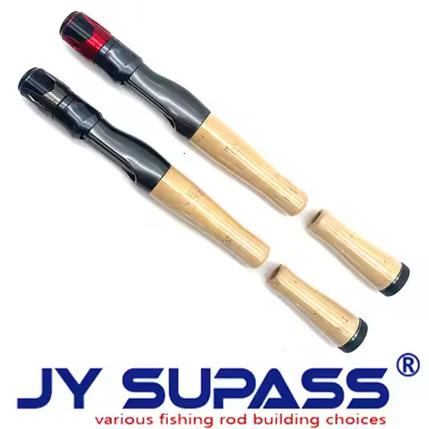JY SUPASS KGS spinning reelseat with cork handle set custom fishing rod DIY custom fishing rod reels