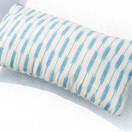 手工木刻印筆袋/手工編織化妝包/印度手工織餐具包/拼布手機包-藍