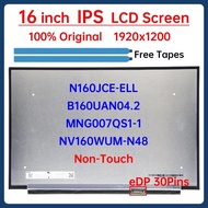 16" LCD Screen NV160WUM-N48 N160JCE-ELL MNG007QS1-1 For Lenovo IdeaPad Slim 5 16AHP10 16ARP10 16AKP1