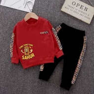 Joger Suit Children's Clothing 1-7 Years Anomali Tung Tung Sahur Children's Clothing Suit