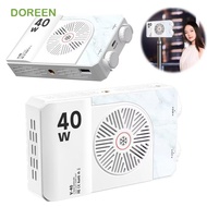 DOREEN Mini LED Video Lamp, 4400mAh Battery 40W RGB LED Camera Light, Multi-functional 3 Color Light