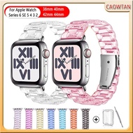 For Watch 6 5 4 band 42mm 38mm Correa transparent Clear Watchband for watch SE series 6 5 3/2 44mm 4