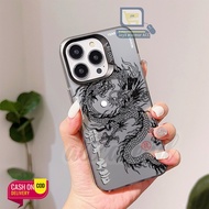 SC8 Premium Matte Hard Casing hp The Dragon For OPPO A60 A78 4g A17k A18 A17 A16 A15 A38 4g A31 A3s 
