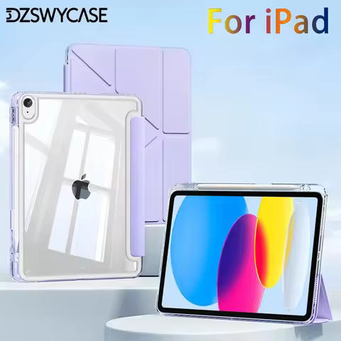 Y-Shaped Stand Case for iPad A16 11th Gen 11 10th 10.9, 9/8/7th 10.2, 5/6th 9.7, Air 11 M2 3 air 10.
