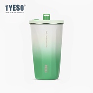 TYESO TS-8848B 600ml Retractable Straw Coffee Mug 304 Stainless Steel Double Wall Insulated Thermos 