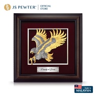 (JS Pewter) Corporate VIP Frame 16"x16" Gold Plated PEWTER | High Quality Gift Box | Flying Eagle | 