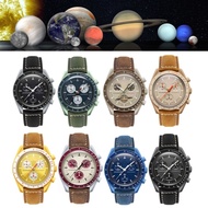 20มิลลิเมตรหนังสายสำหรับ Omega SWATCH Moonswatch สร้อยข้อมือสายนาฬิกาข้อมือหนังวัวแนววินเทจสายนาฬิกาเร็วผู้หญิงผู้ชาย