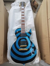 Wylde Audio Barbarian กีตาร์ไฟฟ้า HellFire Buzzsaw Zakk Bullseye SG Flame Black Guitars MOP Large Bl