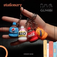 GANTUNGAN SOFT DRINK KEYCHAIN CUTE SODA DRINK KEYCHAIN SOUVENIR GIFT