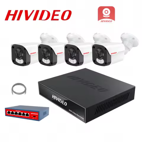 HIVIDEO Factory Wholesale Audio POE IP Camera Surveillance Camera Security Camera Switch NVR IP Came