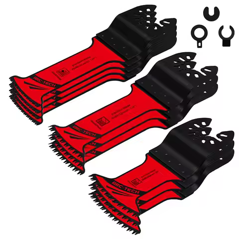 3/10/12PCS Oscillating Saw Blades Arc tech Bi-Metal and Japanese Teeth Multitool Blades Precise Cut 