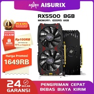 Aisurix Amd Radeon Rx 5500 8Gb Vga Card Gddr6 128Bit New Video Card For Pc Gaming Terbaru