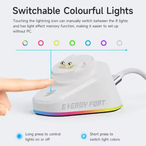 RGB Gaming Mouse Wireless Charger + 2 USB For Logitech G403 G502 X Plus G703 G903 HERO G PRO X Super